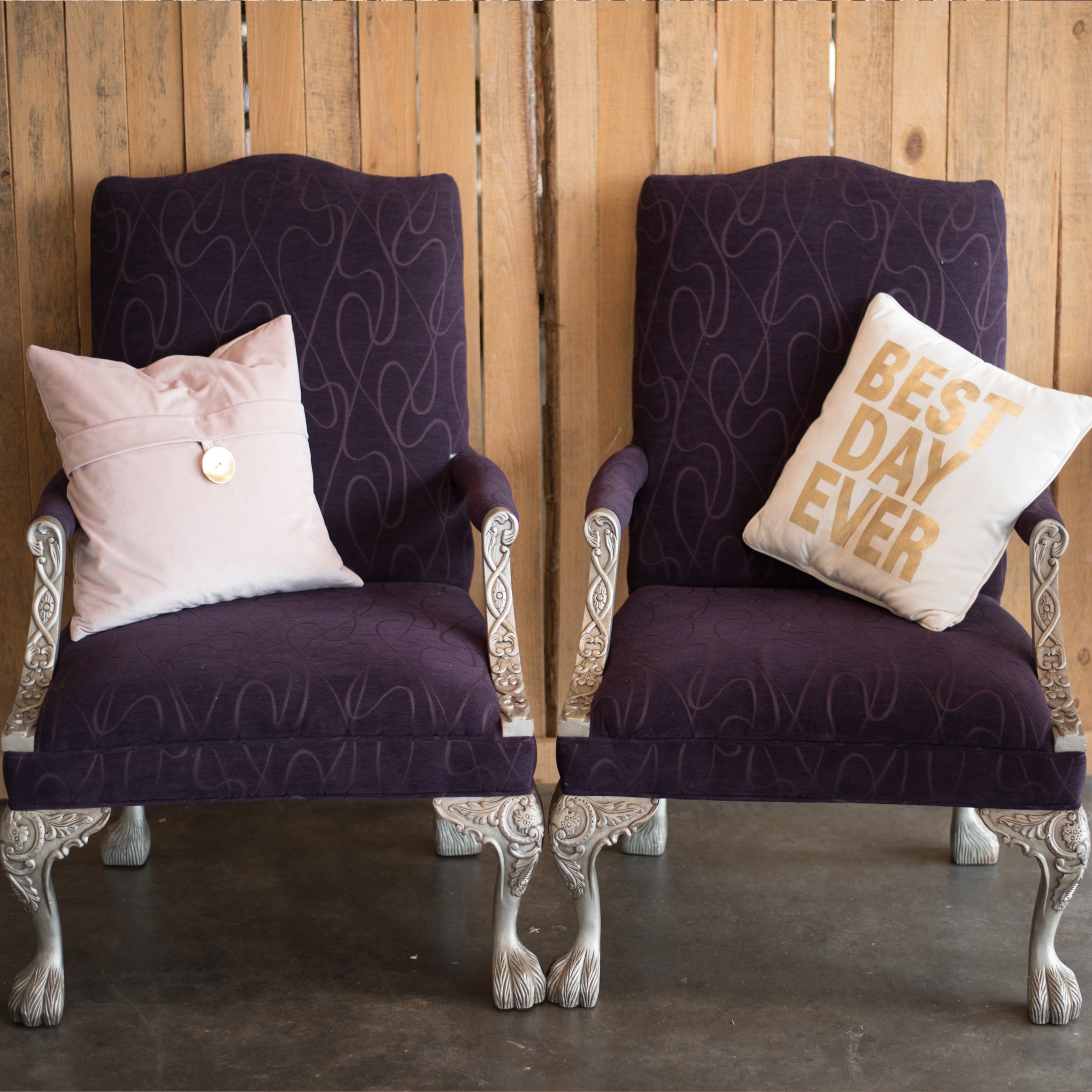 Royal King and Queen Sweetheart Chairs - The Wedding Shop