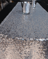 Sequin Table Runner 12" x 108" - The Wedding Shop
