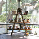 Wood Ladder Display Shelf - The Wedding Shop
